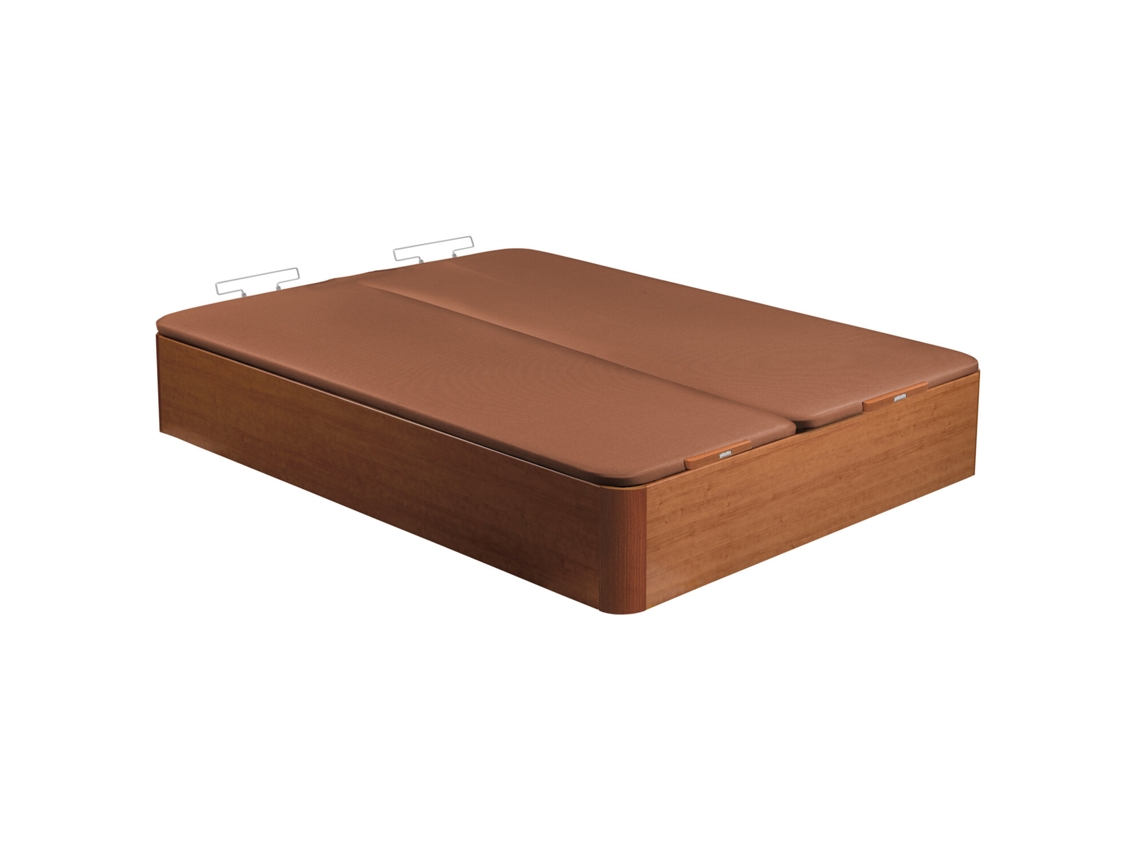 Sommier com Arrumação PIKOLIN Naturbox 2.0 Tampa Dupla - 200x182cm (36 Cm de Altura - Cerejeira)