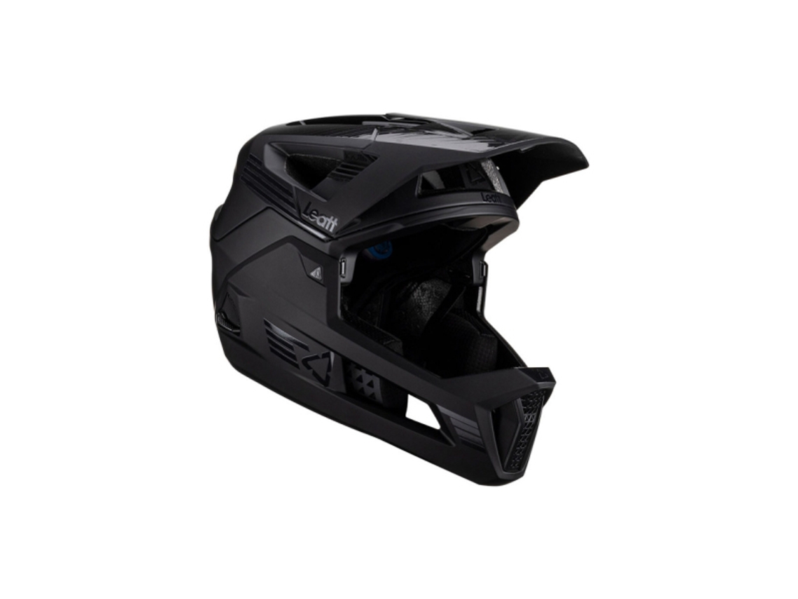 Capacete De Mtb 4.0 Certificado Enduro Dh E Ultra-ventilado - Leatt - Preto - Armorgel®