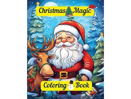 Livro Christmas Magic Coloring Book de Hazra e Arindam (Inglês)