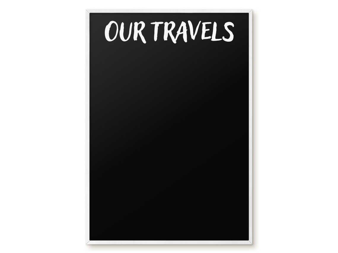 Magnetic Board Our Travels For The Living Room Espelharte (70x100 Cm)