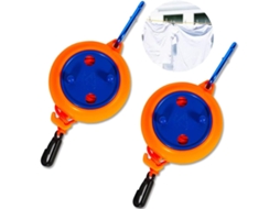 Varal Retrátil Lurelia, 2 Peças, Portátil, Extensível, 10 X 7, Para Interior E Exterior, Para Viagem, Para Varanda, 8 M