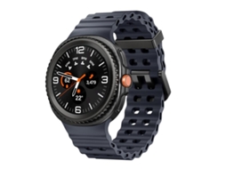 Bracelete Couro Genuíno com Fivela Dupla para Samsung Galaxy Watch Ultra XIAOMOYU 47mm Laranja
