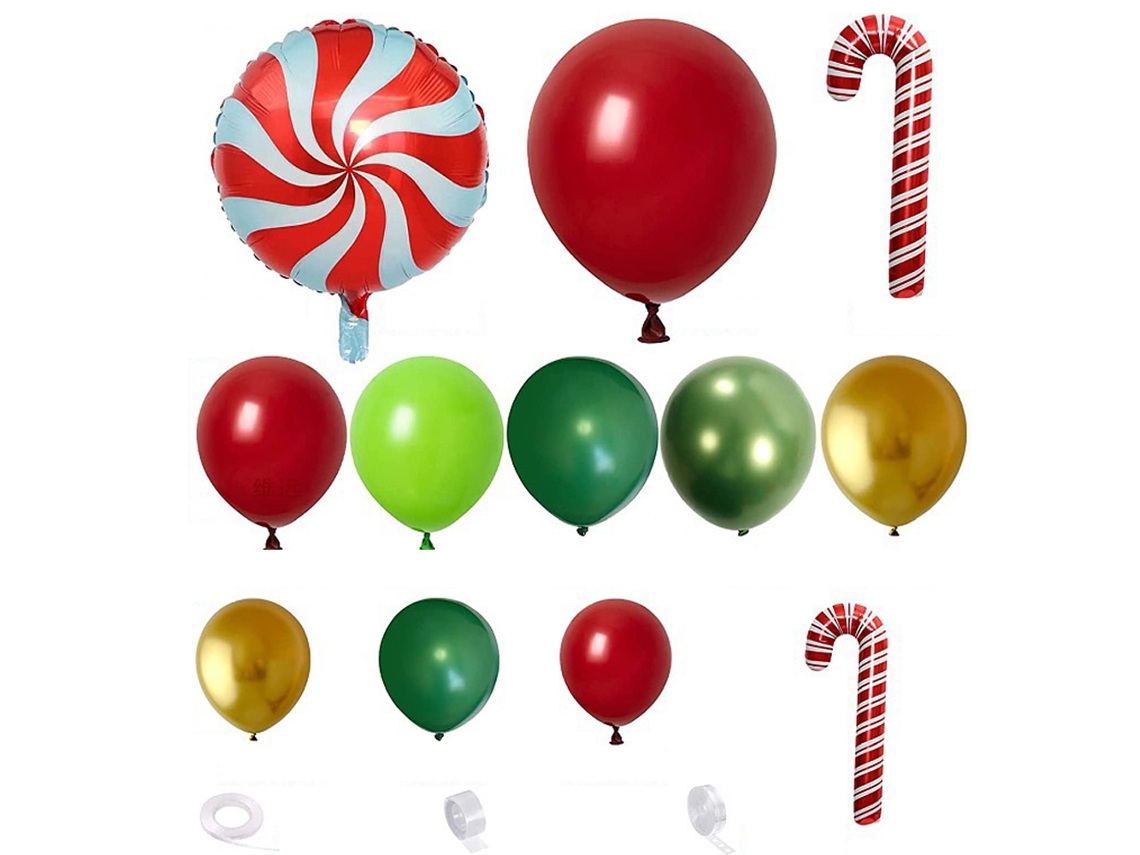 Balões de Natal Balões de Papai Noel para Guirlanda de Balões de Natal Decorações de Festa de Natal de Natal