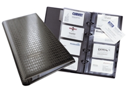 Pasta de Cartão de Visita Durável Visifix Centium Preta DURABLE