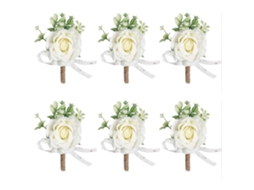 Laxiscreed Conjunto De Corsage De Pulso Com Flores E Biscuit Decorado Com Girassol