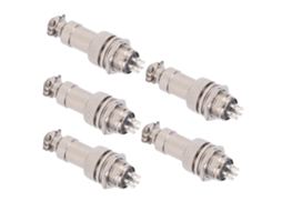 Conetores De Plugs De Aviação Laxiscreed 5 Peças, Conexão Elétrica Gx12 5a 450v, Acessórios Metálicos