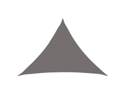 Vidaxl Vela De Sombra 7 X 5 X 5 M Hdpe Triangular Cinzento-claro