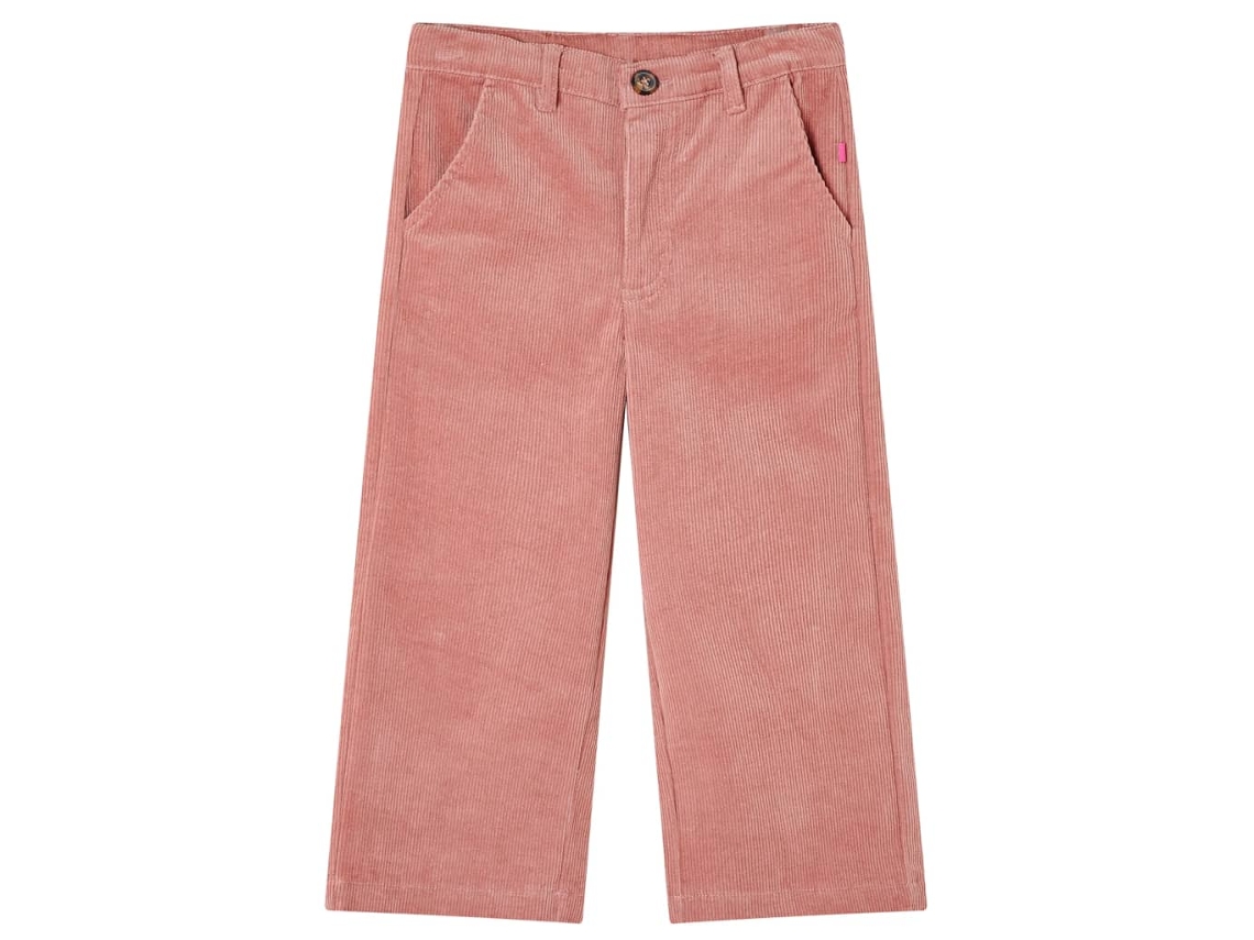 Calças Para Criança Bombazina Rosa-velho 128