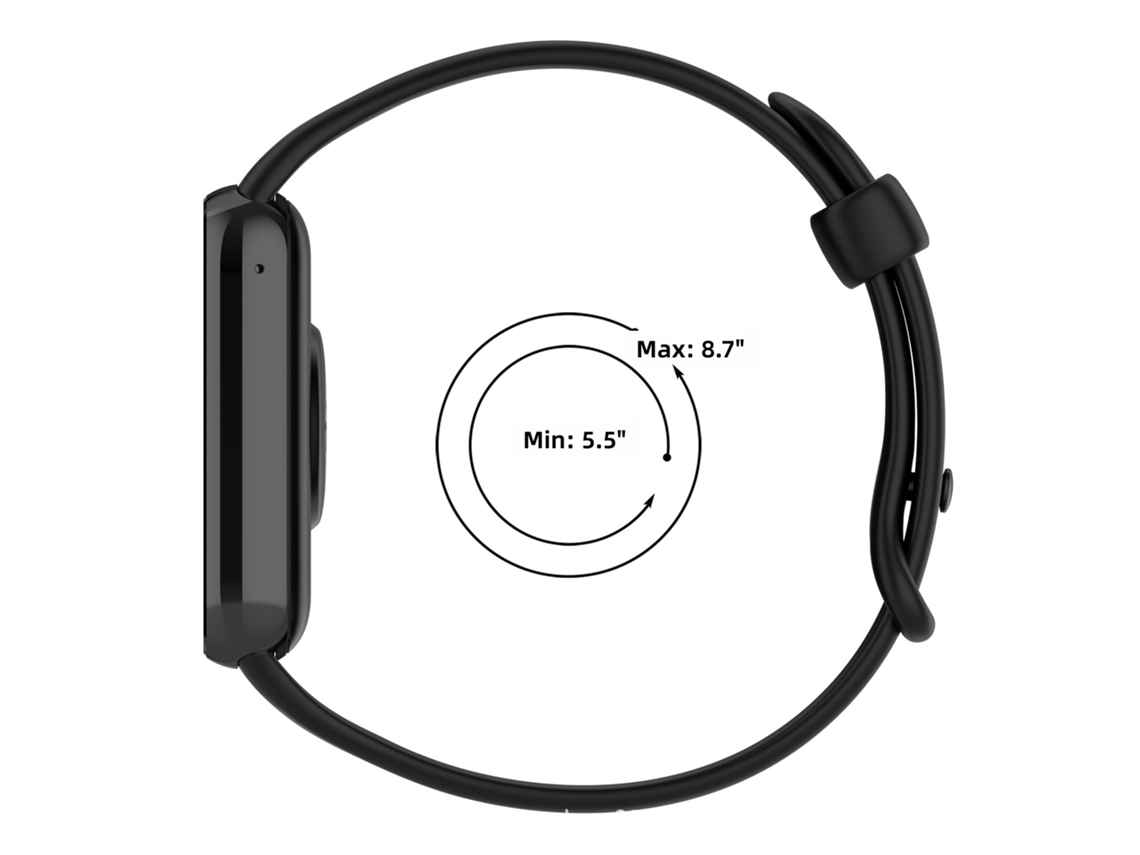 Pulseira de Silicone Compatível com Xiaomi Mi Band 8/9/10 Pro e Redmi Band 4/5/6 Substituição CHABERLU