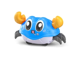 Primerox brinquedo de Caranguejo Rastejante Infantil Interativo Cute Desenho Animado Azul