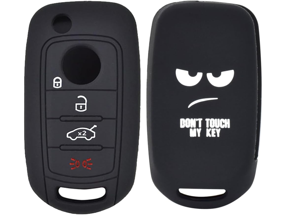 Capa Protetora De Silicone Resistente A Arranhões Para Chaveiro Carro Fiat 500x Toro 2016-2017