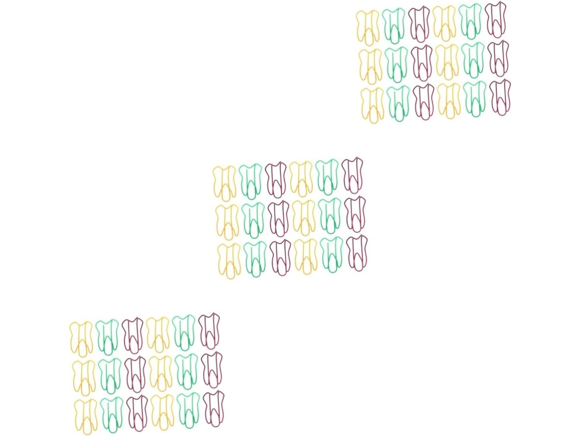 Conjunto Sewacc com 150 clipes metálicos coloridos para mesa e artesanato, prenda fotos e recados com firmeza.