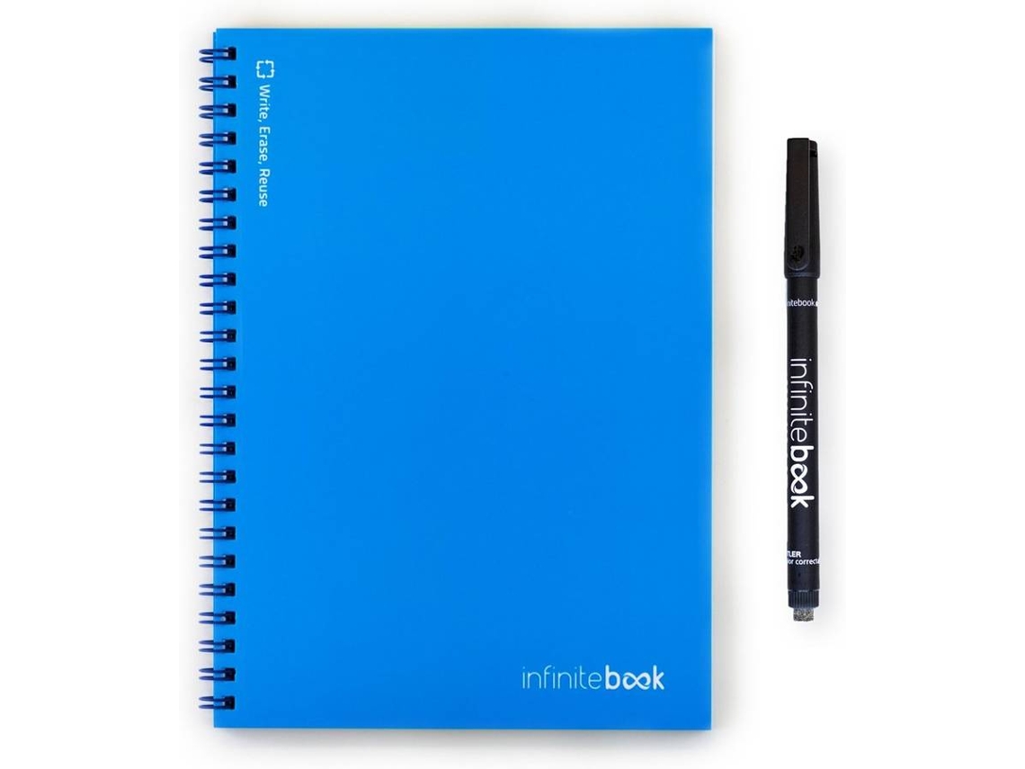 Infinitebook A5 Azul com Marcador (15 folhas)