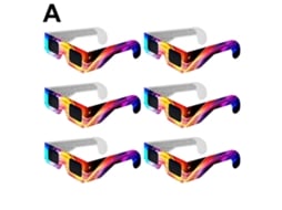 Pacote Com 6 Óculos Para Eclipse Solar, Lentes Para Eclipse Com Certificação Ce E Iso Para Visualização Solar, Óculos De Segurança Com Slowmoose