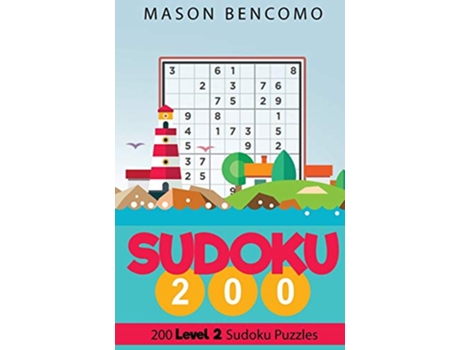 Livro Sudoku 200 de Mason Bencomo (Inglês)