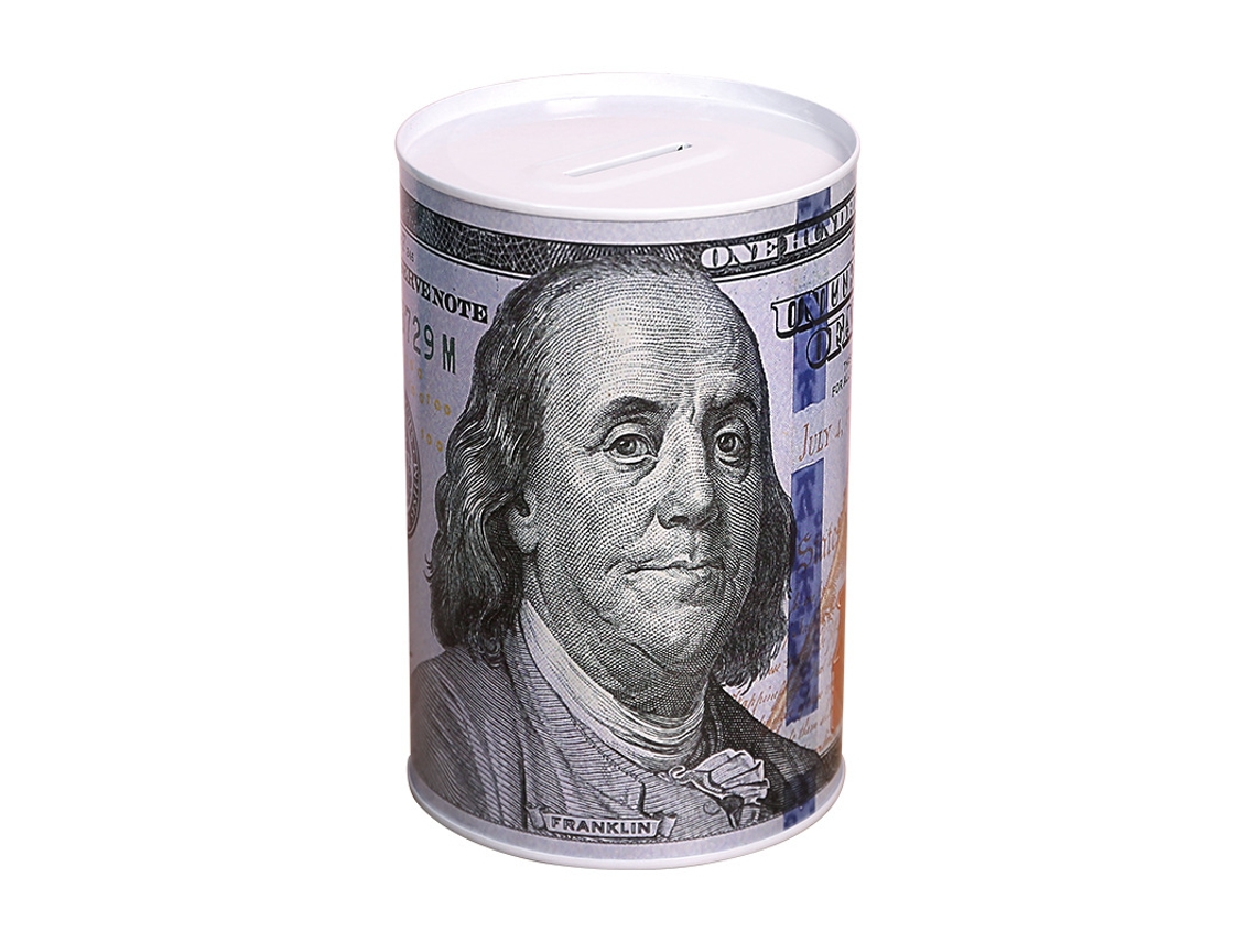 Cofrinho De Metal Em Formato De Porquinho Para Guardar Notas De 100 Dólares, Ideal Para Adultos E Crianças. Aquaforge