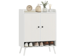 Sapateira, Prateleiras Ajustáveis, Design Elegante, Branco, 75x35x97 Cm