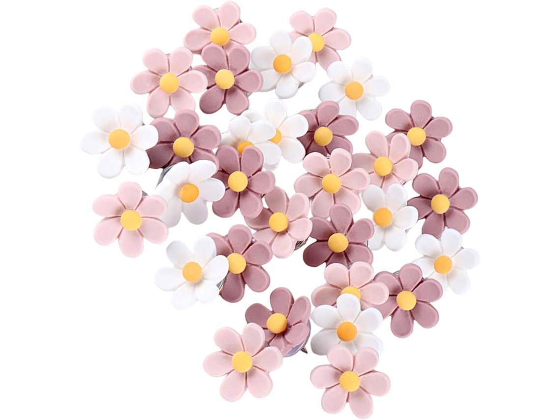 Conjunto De 50 Tachinhas Retas Decorativas Com Desenho Floral, Em Metal, Para Cortiça Quadros, Murais, Decoração De