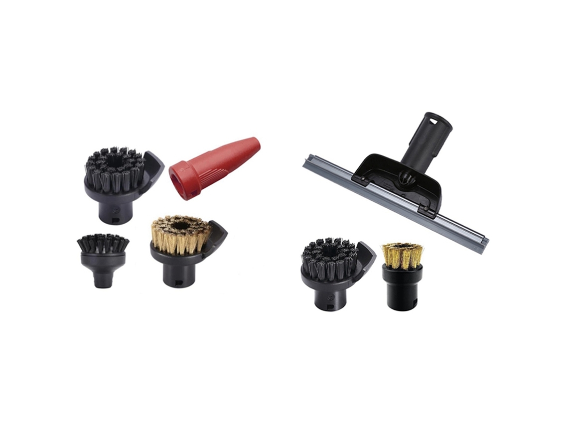Cabeça de bico de aspersão de escova redonda grande para Karcher Sc1 Sc2 Sc3 Sc4 e raspador de bico de janela Escova redonda