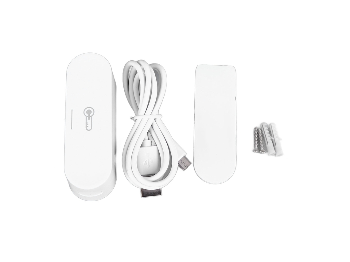 Sensor De Temperatura E Umidade Zigbee Com Alimentação Usb Para Monitoramento Em Tempo Real Smart Tuya