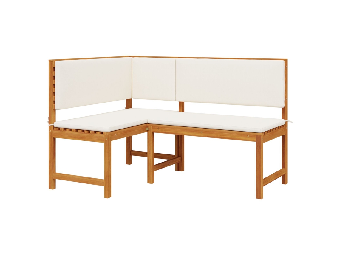Conjunto 1 Cadeira De Jardim Vidaxl Castanho Madeira De Acácia Maciça (140 X 100 X 91cm)