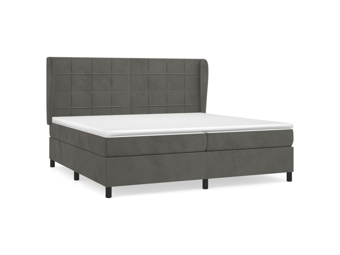 Box Spring Bed, Box Spring Beds Vidaxl Cinzeto Veludo (200 X 200 Cm)