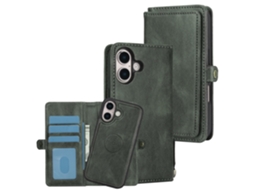 Capa Carteira Hanman Com Fecho Magnético E Compartimentos Para Cartões Para Iphone 17