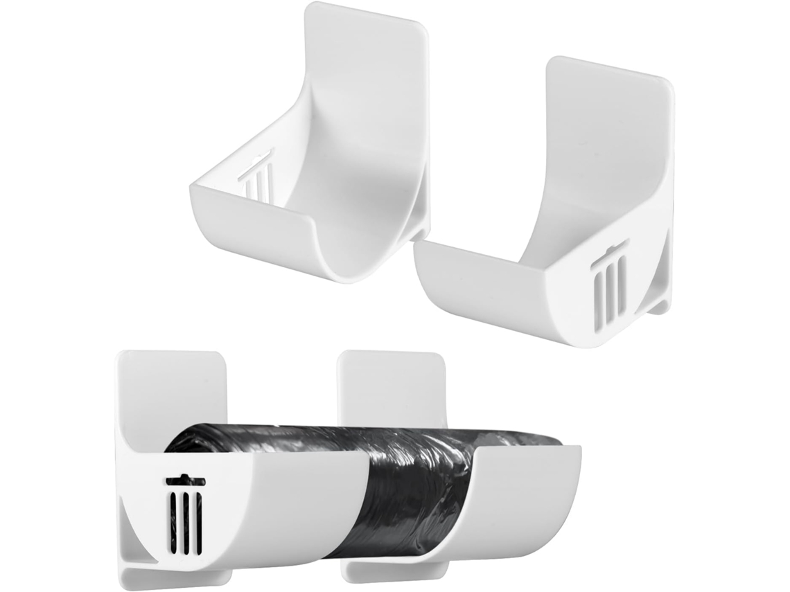 Suporte Para Sacos De Lixo Pequenos De 2,5 Polegadas, Conjunto Com 4 Peças, Branco, O Pacote Inclui
