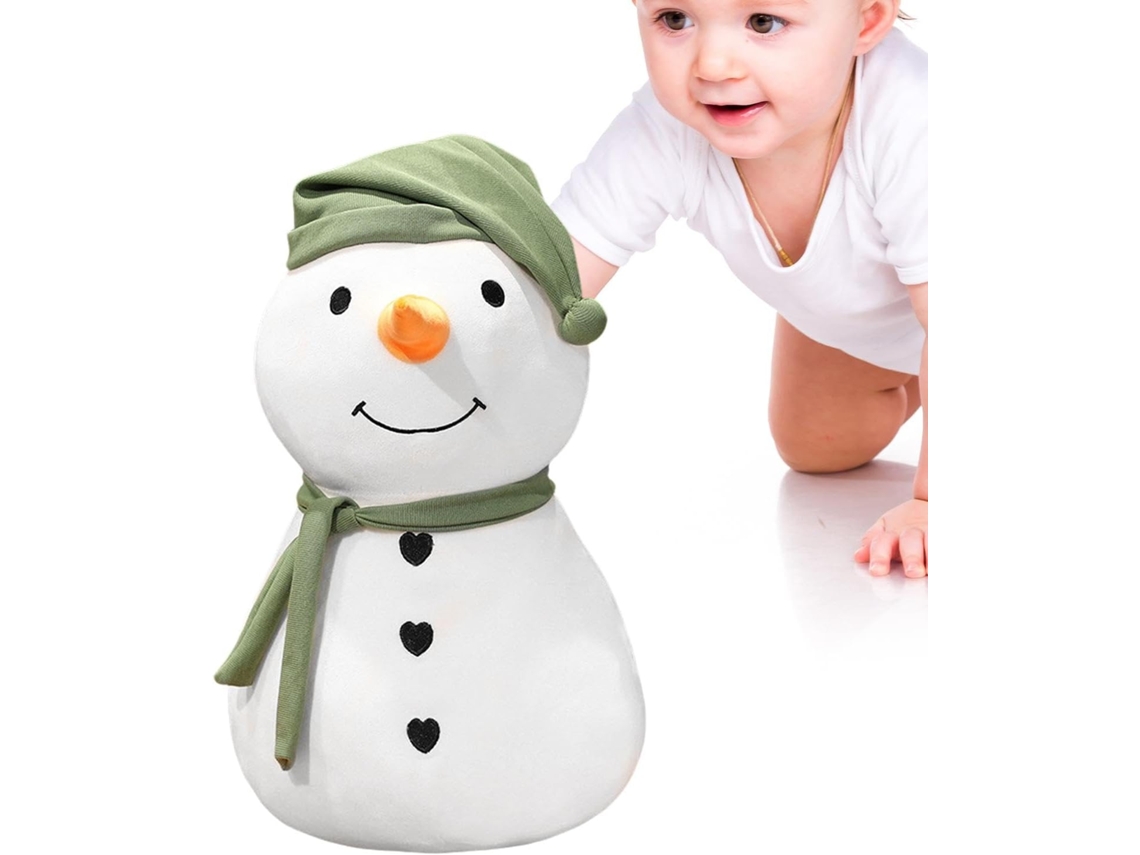 Estátua de boneco de neve de pelúcia | Estátua de boneco de neve de pelúcia | Estátua de pelúcia fofinha da Gokoco