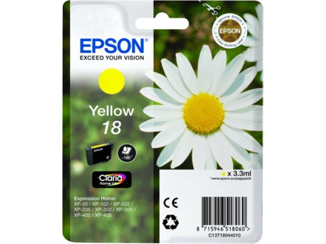 Tinteiro EPSON T1804 Amarelo (C13T18044020)