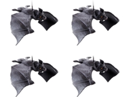 4 Morcegos de Halloween para Pendurar SFUSHOS