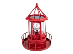 Simulação De Farol Giratório Ao Ar Livre, Lâmpada De Farol Movida A Energia Solar, Decoração De Jardim Aquaforge