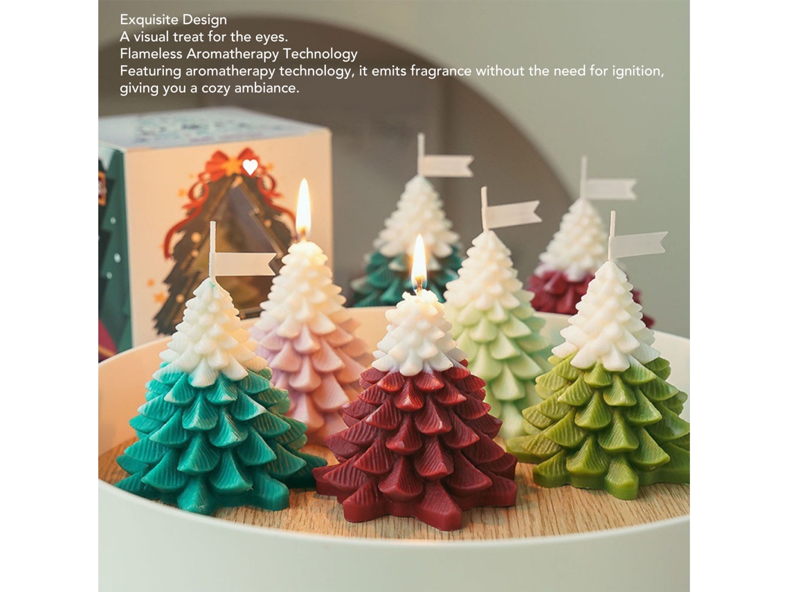 Vela De Árvore De Natal (perfumada De Alta Qualidade, Elegante) Eoocoo
