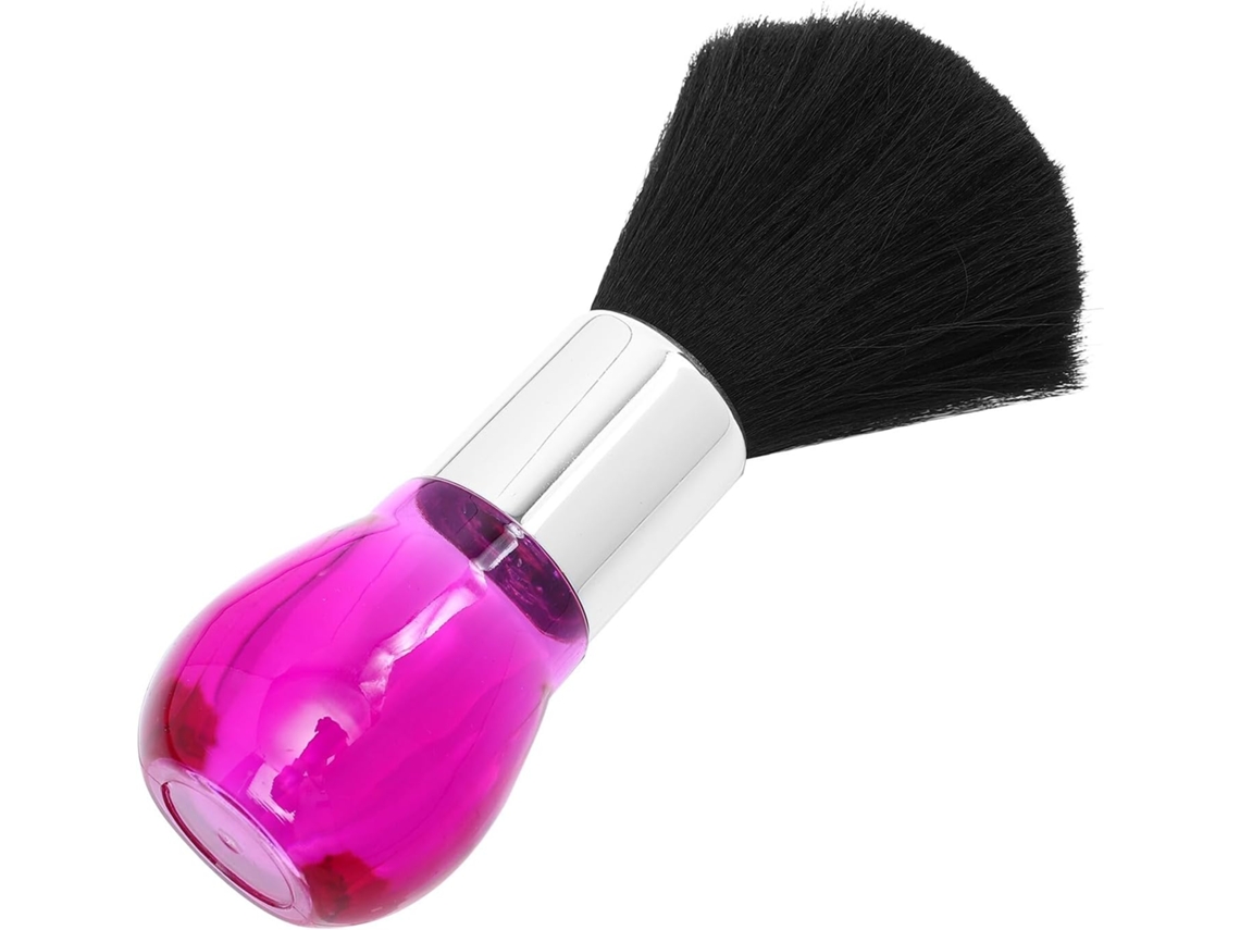 Escova De Salão Beleza Sherchpry Em Plástico Rosa Para Limpeza Cabelos Quebrados, Com Cabo De Cristal, Ideal Para