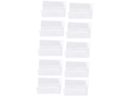 Suporte 10 Peças Acrílico Transparente Fotos Cartões Documentos Ideal Comercial Escritórios Lojas Mesa Uso GOKOCO