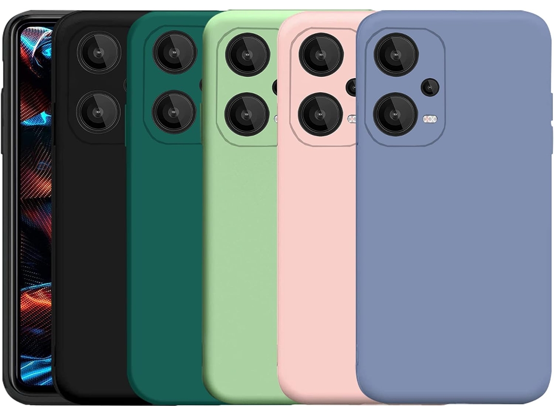 Capa Material Proteção Câmera Para Xiaomi Xiaomi Poco X5 5g/redmi Note 12 5g Hongwe. Silicone Resistente Anti-riscos