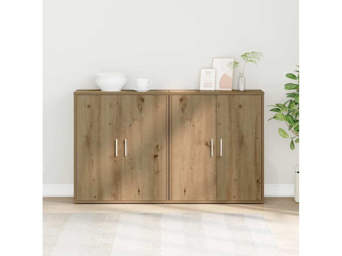 Vidaxl Buffet 2 Unid. Carvalho Artesanal 60 X 31 X 70 Cm