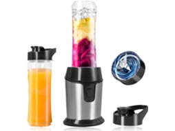 Pequena Mini Smoothie Maker com 2 Garrafas de 600 Ml, Portátil, Batedeira Elétrica para Smoothies, Shakes, Molhos, Molhos ZYBLSSBB
