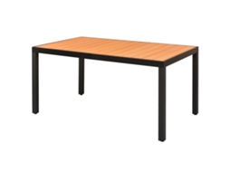 Mesa de jardim VIDAXL Marrom WPC (150x90 cm)