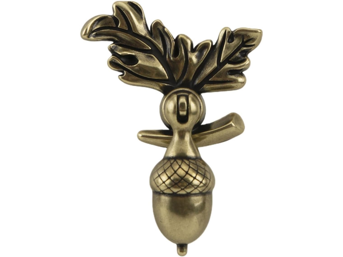 Puxador De Armário Em Liga Zinco, Formato De Bolota, Furo Único, Dourado, Estilo Vintage