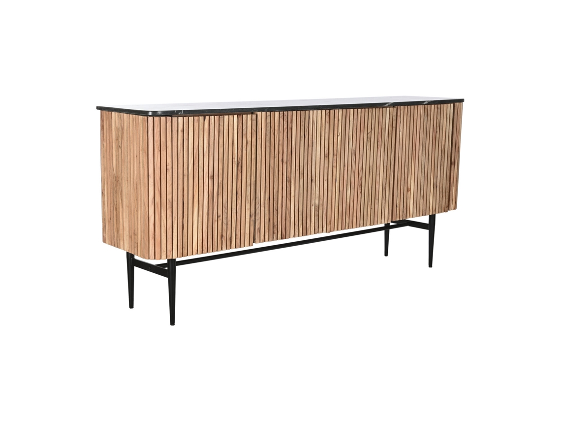Buffet em Acácia com Mármore Preto, 170x40x80cm ALEXANDRA HOUSE LIVING