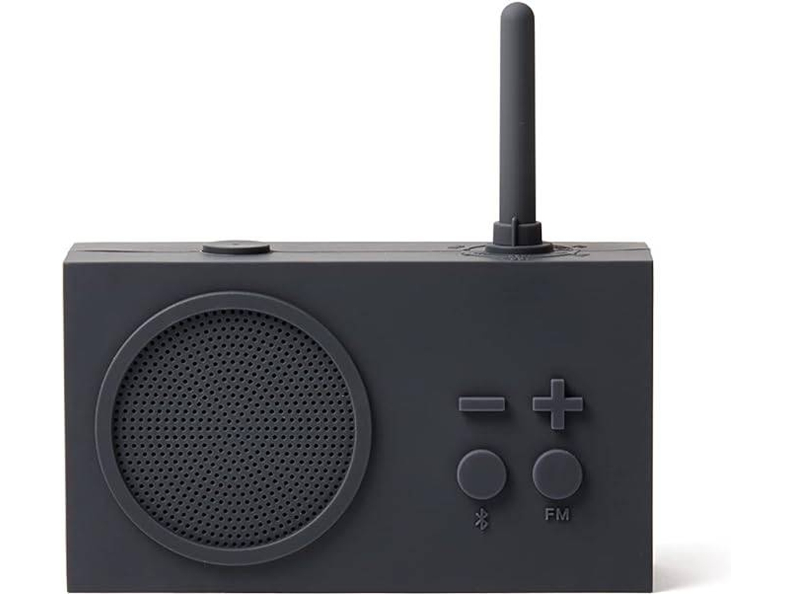 Rádio FM LEXON Tykho 3 (Autonomia: Até 20 horas - Bluetooth - Bateria - Cinzento Escuro)