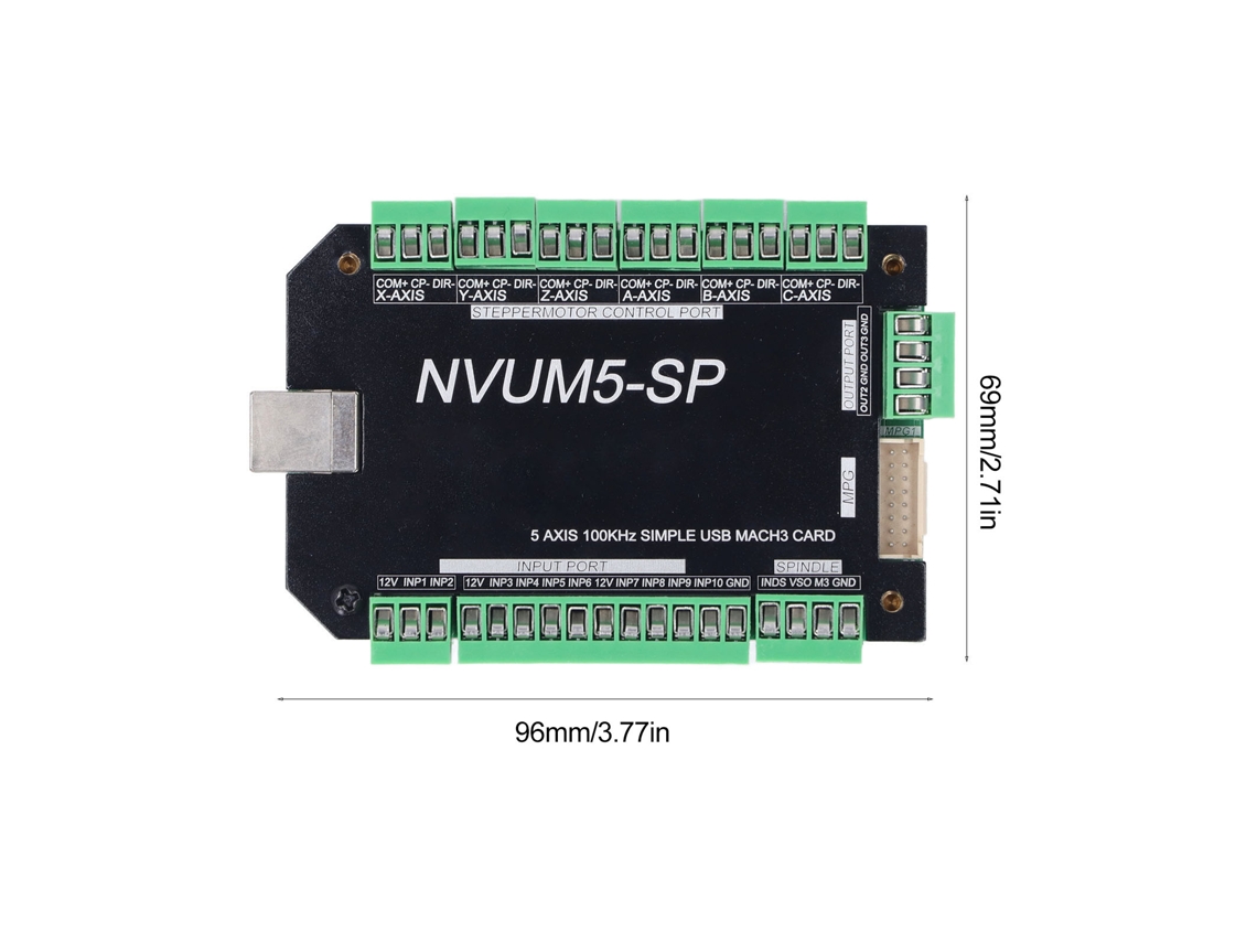 Controlador De Movimento Cnc De 5 Eixos Laxiscreed Com Ligação Usb Para Máquinas De Gravação