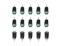 5 pares de conectores XLR macho e fêmea de 3 pinos para microfone CHABERLU