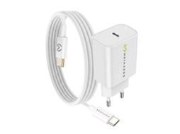 Mayaxess Carregador De Parede Para Galaxy S22 Plus 20w + Cabo Usb-c 1m Branco