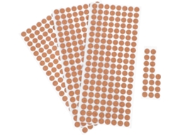 Plafope 500 Unidades De Almofadas Adesivas Redondas Cortiça, 10mm X 1mm, Autoadesivas, Para Pés De Móveis