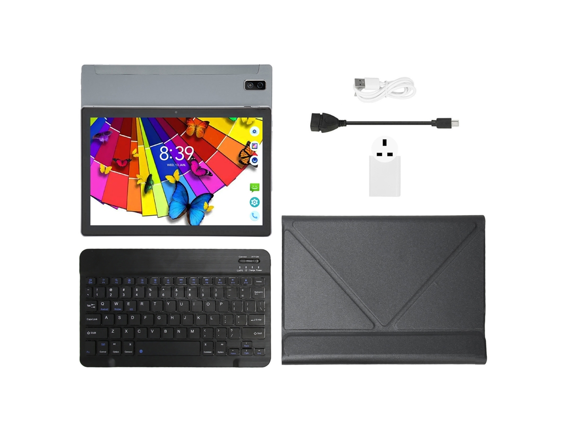 Tablet De 10 Polegadas Com Capa De Couro Pu Para Teclado Para Android 11.0 Other