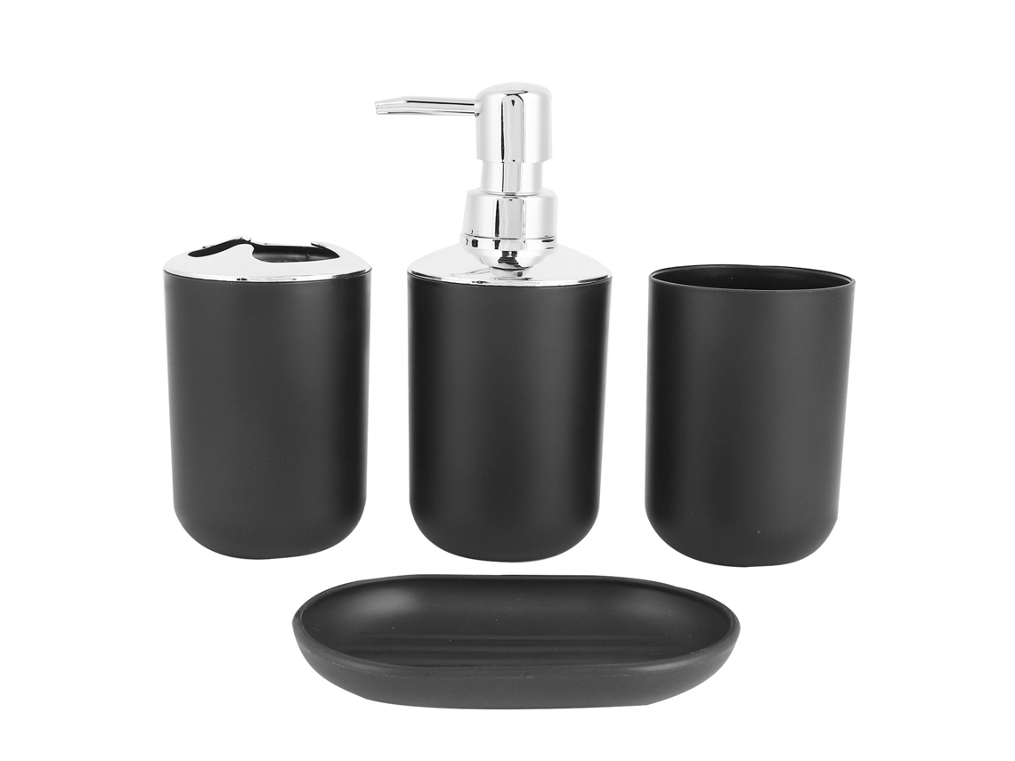 Conjunto De Acessórios De Banheiro Dispenser E Prato De Sabão