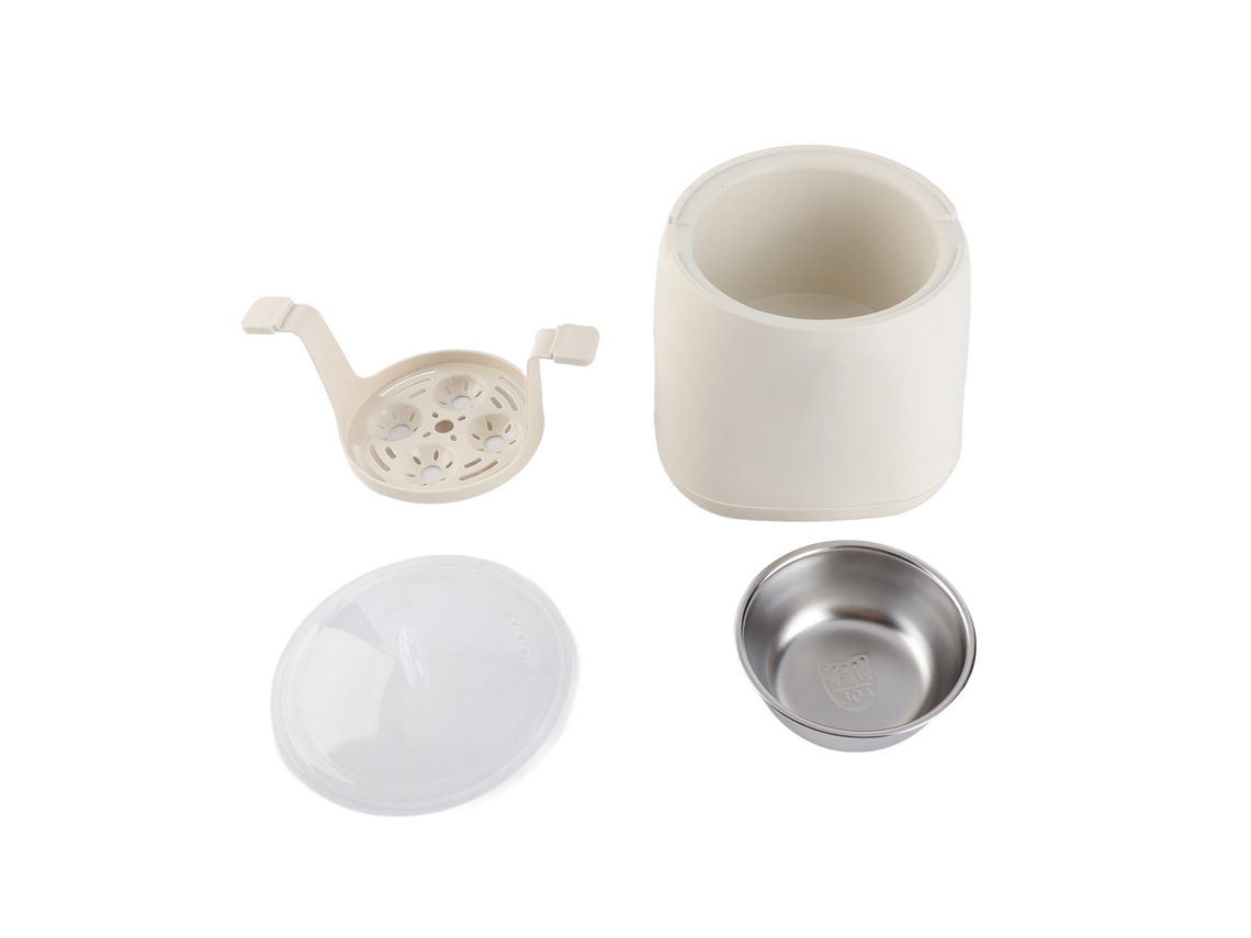 Cozinhador elétrico de ovos 6 funções com desligamento automático e tigela de vaporização S/MARCA