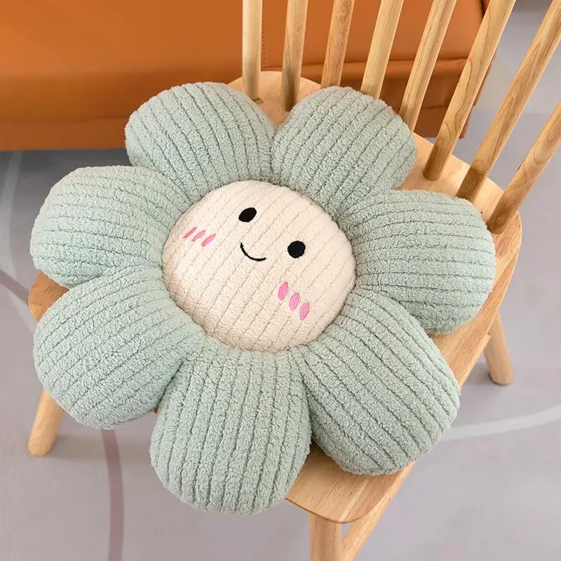 (turquesa, 45cm) Almofada De Pelúcia Em Formato De Flor, 45cm, Almofada Em Formato De Pétala De Planta, Brinquedo De Pelúcia